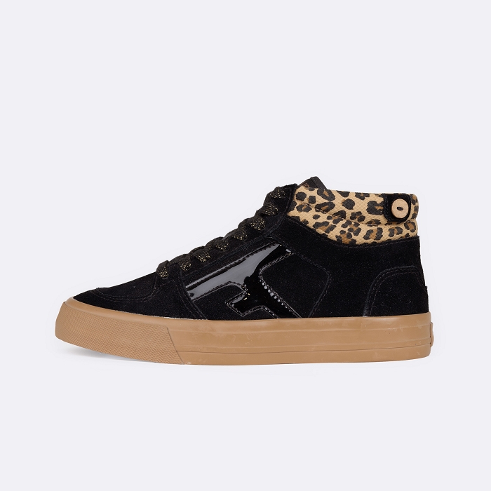Faguo my walnut mid basket suede yl noir3897701_4