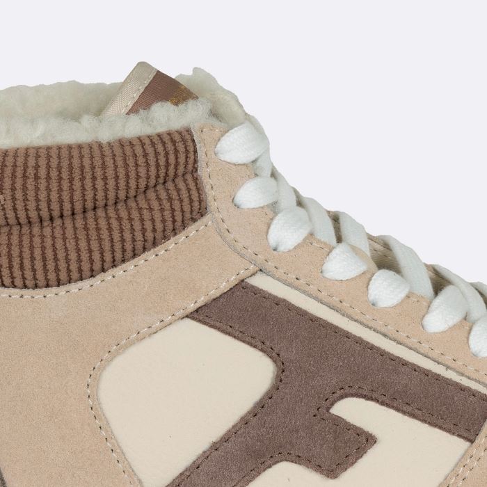 Faguo my walnut mid tennis sleather suede yl beige3897901_6