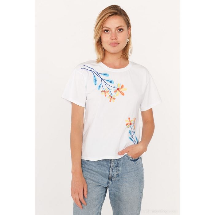 Scarpy creation t shirt coton blanc