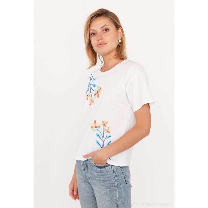 Scarpy creation t shirt coton blanc3910601_2