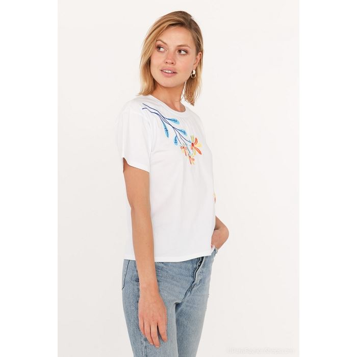 Scarpy creation t shirt coton blanc3910601_3