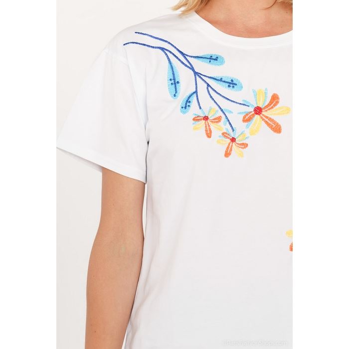 Scarpy creation my t shirt coton yl blanc3910601_5