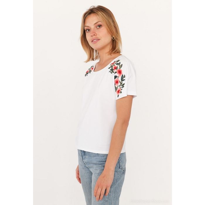 Scarpy creation t shirt coton blanc3910701_2