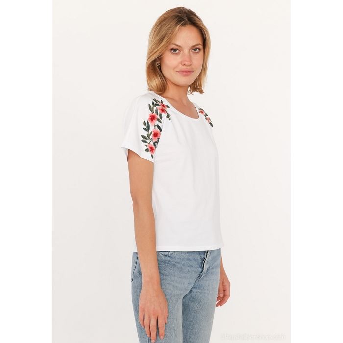 Scarpy creation t shirt coton blanc3910701_3