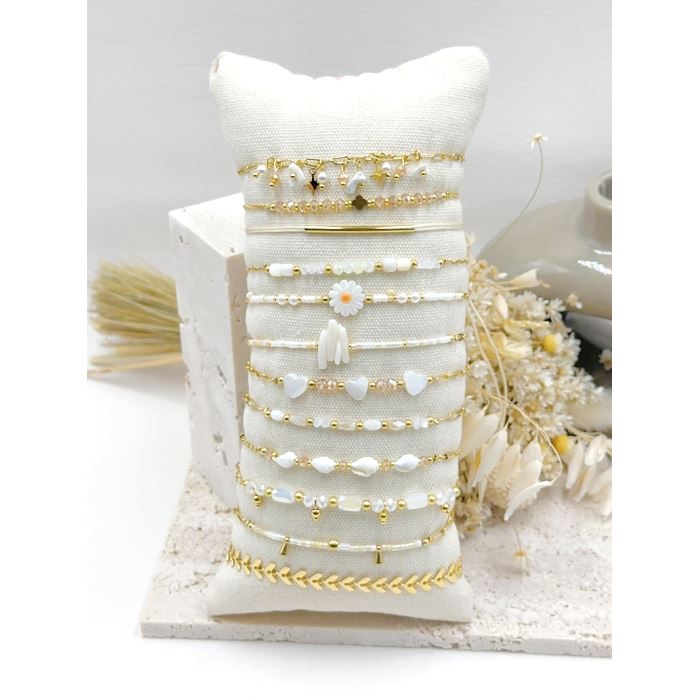 Scarpy creation bracelet elastique acier blanc3912701_2