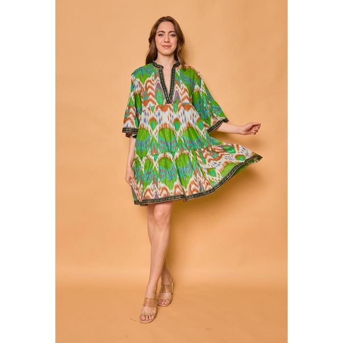 Scarpy creation my robe courte coton yl vert