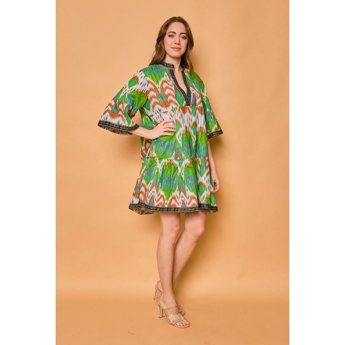 Scarpy creation my robe courte coton yl vert3913301_2