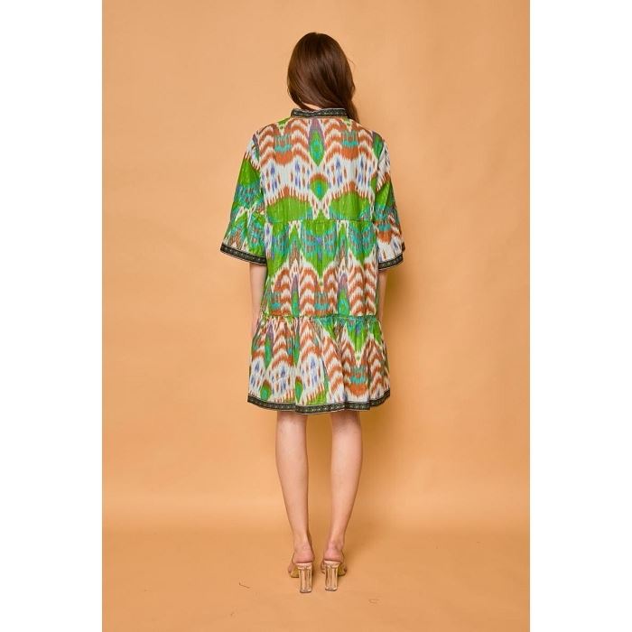 Scarpy creation my robe courte coton yl vert3913301_3