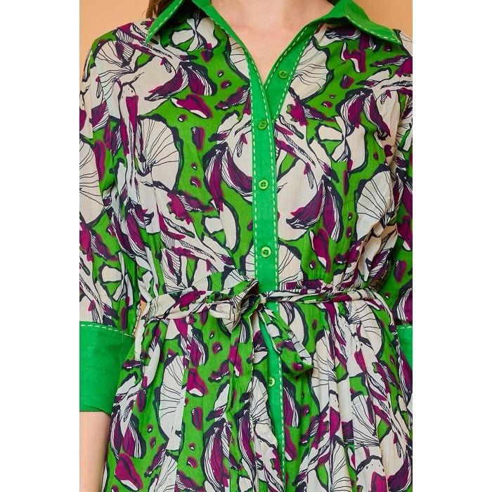Scarpy creation my robe courte coton yl vert3913301_5