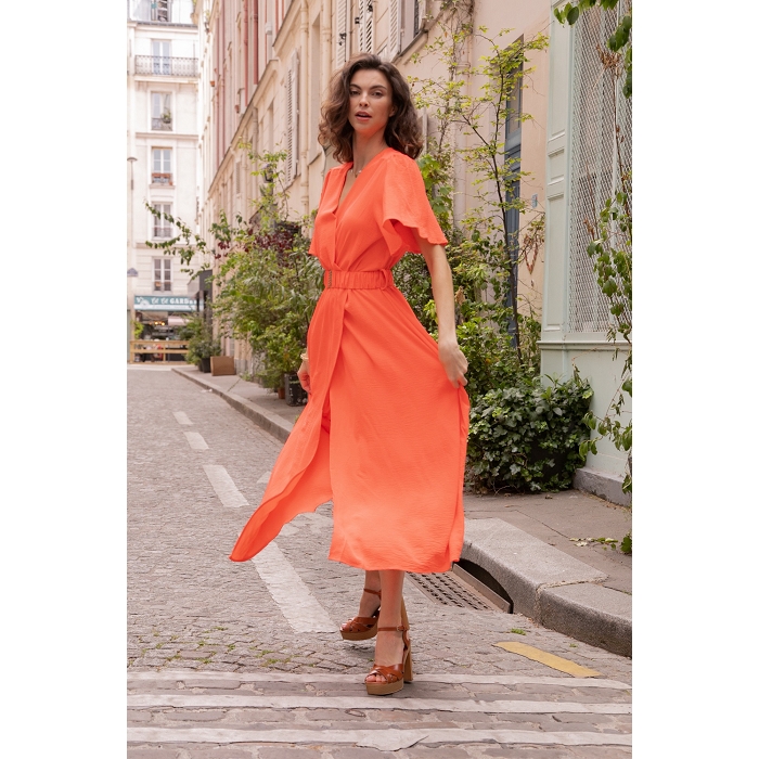 Scarpy creation robe portefeuille orange3913801_2