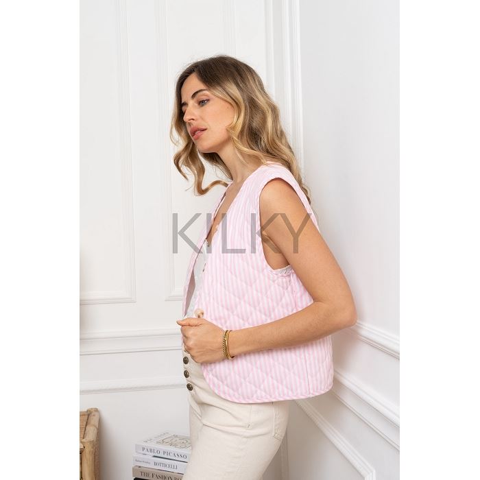 Scarpy creation my gilet moltone yl rose