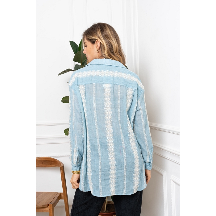 Scarpy creation my chemisier rayure yl bleu3914501_2