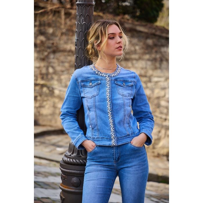 Scarpy creation my veste en jean yl bleu3926401_4