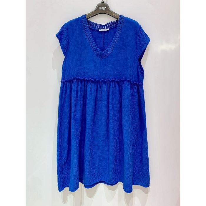 Scarpy creation my robe en gaze de coton yl bleu3927207_3