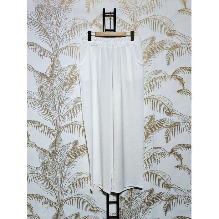 Scarpy creation my pantalon coupe droite yl blanc