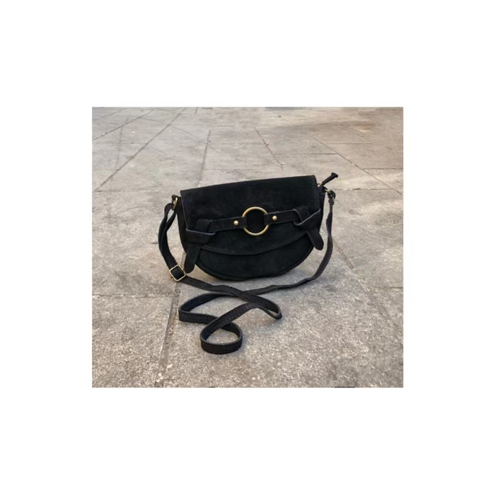 Scarpy creation my sac a bandouliere en daim yl noir3929801_2
