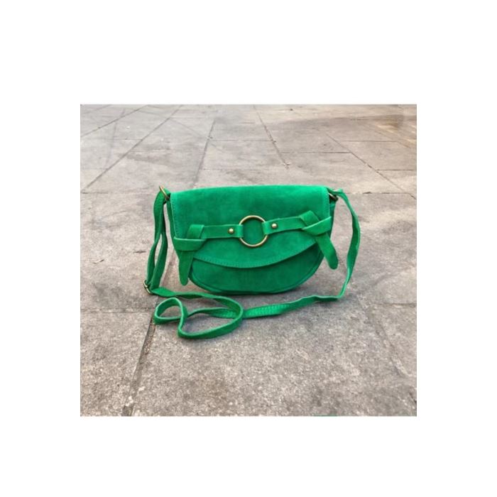Scarpy creation my sac a bandouliere en daim yl vert3929803_2