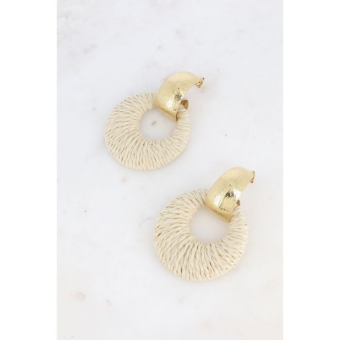 Scarpy creation my boucle oreilles rafia yl beige3936701_5