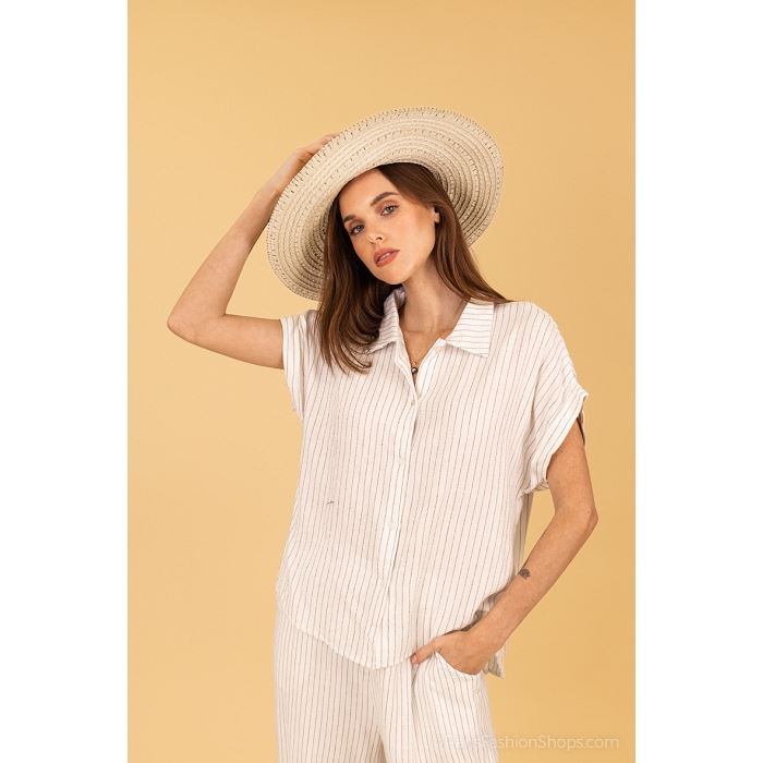 Scarpy creation my chemise rayee en lin yl blanc3949801_5