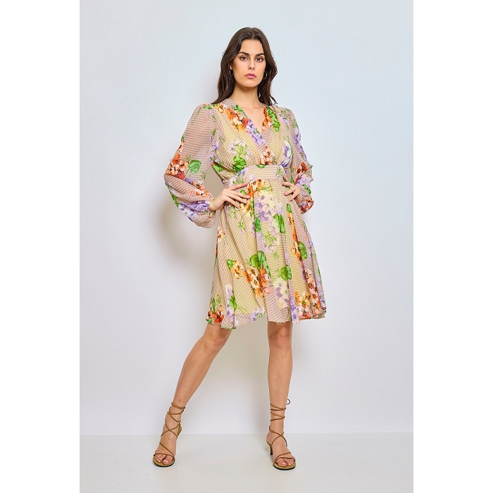 Scarpy creation my robe mi longue fleurie yl beige3950701_2