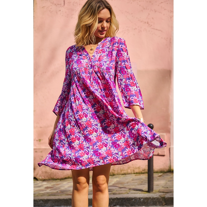 Scarpy creation my robe chelise evasee yl parme