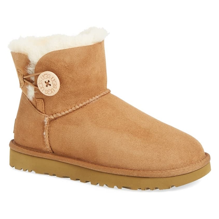 Ugg mini bailey button 2 naturel4419801_5