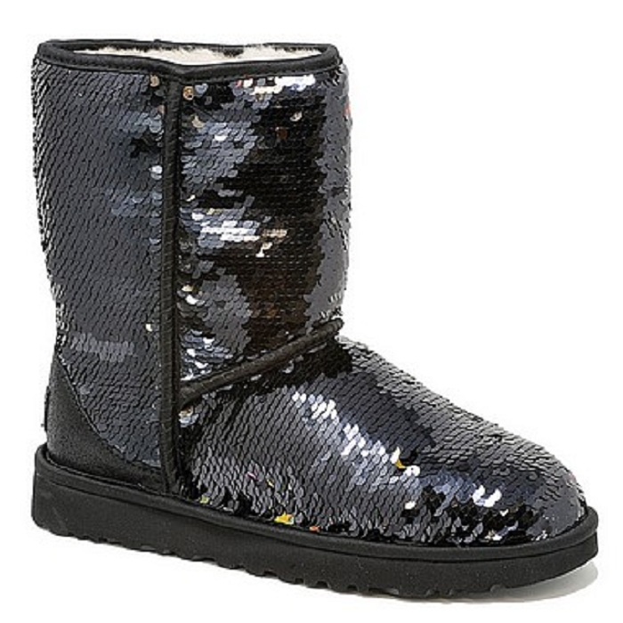 Ugg classic short sequin noir4420101_2