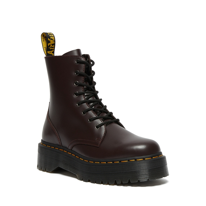 Dr martens jadon polished smooth rouge