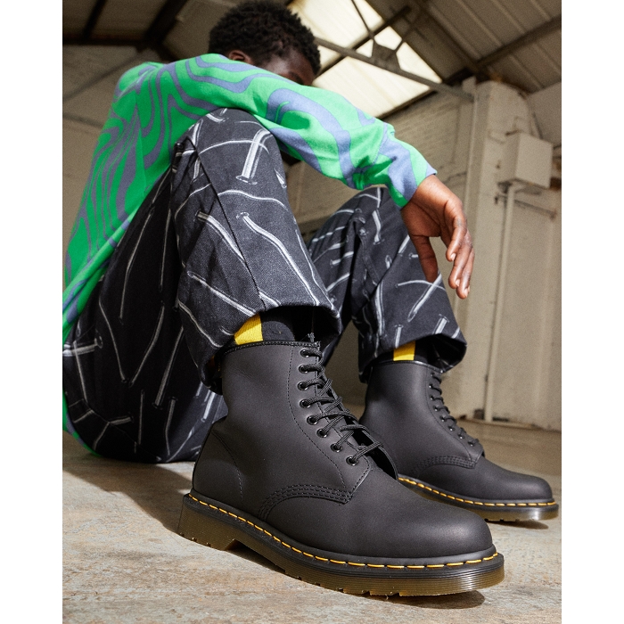 Dr martens my 1460 greasy yl noir4624901_2