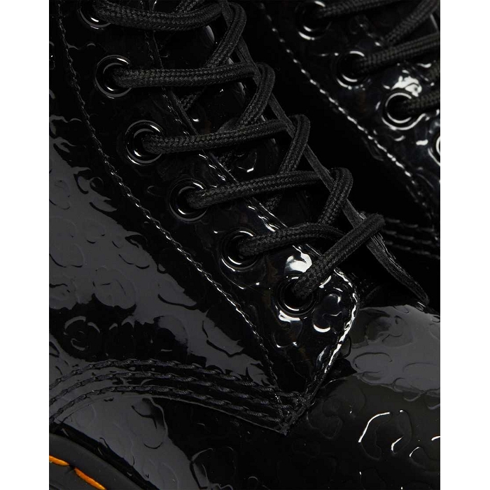 Dr martens 1460 w black patent leopard emboss noir4654601_3