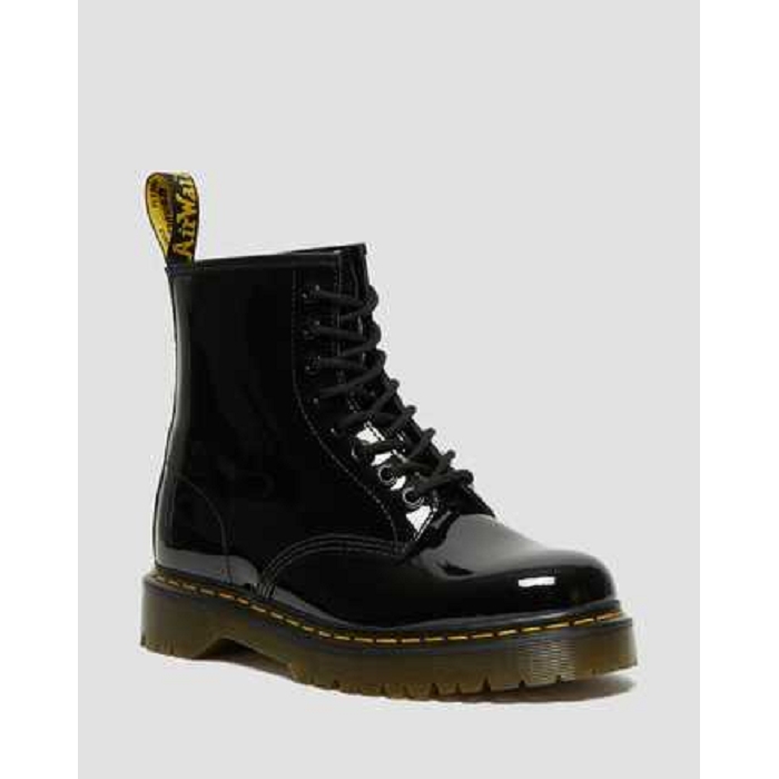 Dr martens 1460 bex black patent lamper noir