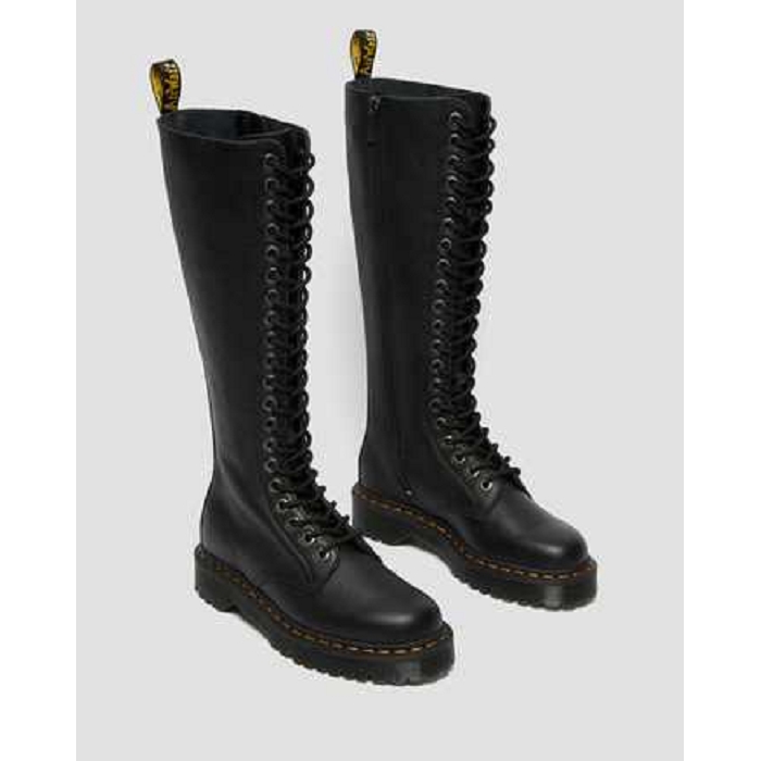 Dr martens 1b60 bex montantes en cuir noir4655101_4