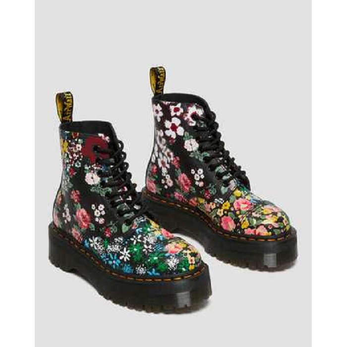 Dr martens sinclair black floral mash up backhand mode4655201_3