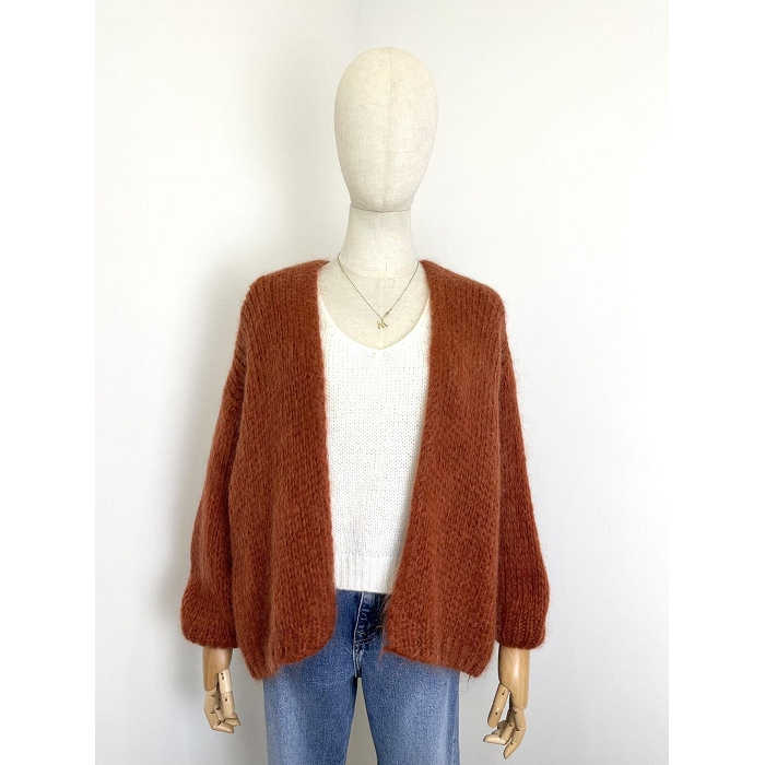 Scarpy creation my gilet bernadette oversize mohair yl beige4688102_2