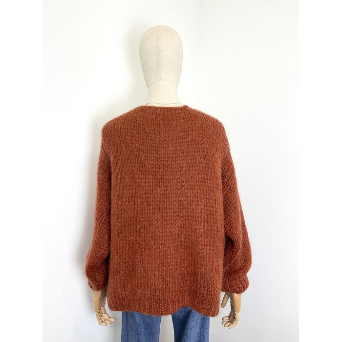 Scarpy creation my gilet bernadette oversize mohair yl beige4688102_3