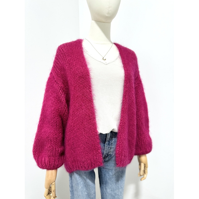 Scarpy creation gilet bernadette oversize mohair bleu4688109_5