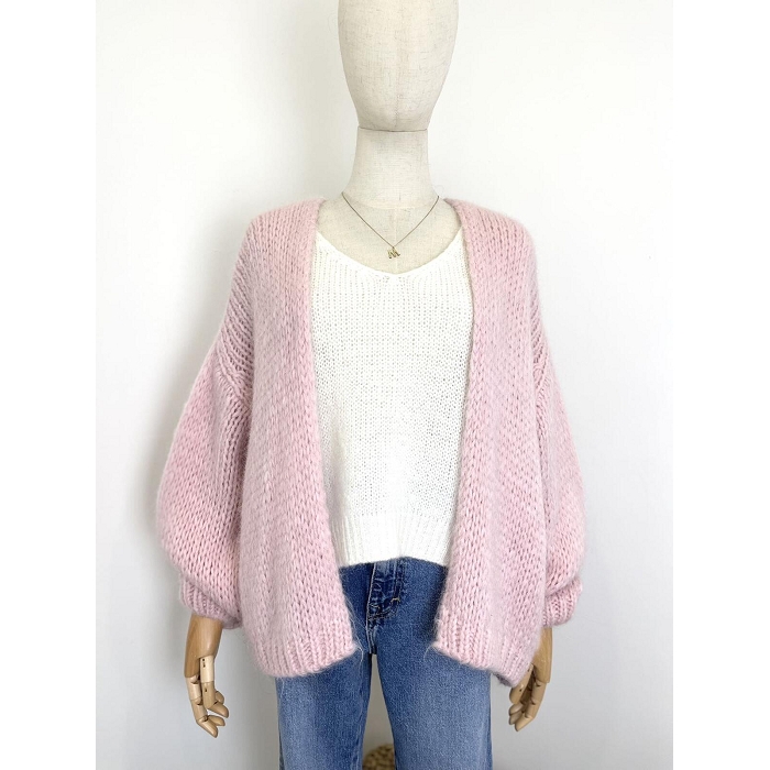 Scarpy creation gilet bernadette oversize mohair parme4688111_3