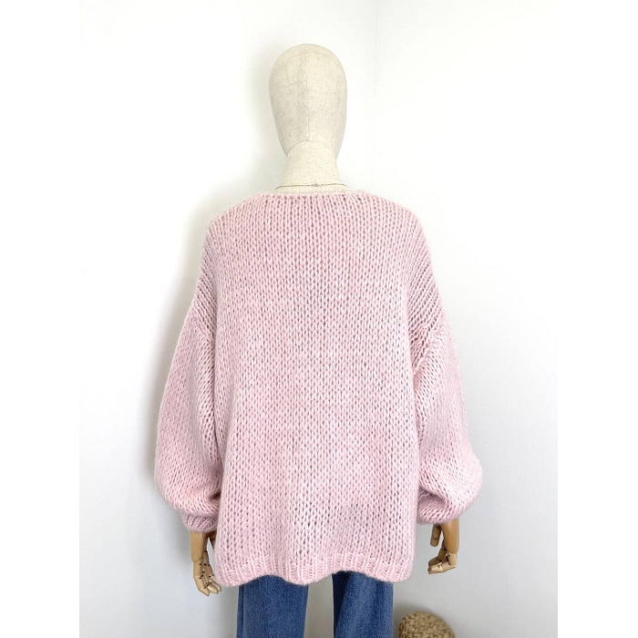 Scarpy creation gilet bernadette oversize mohair parme4688111_4