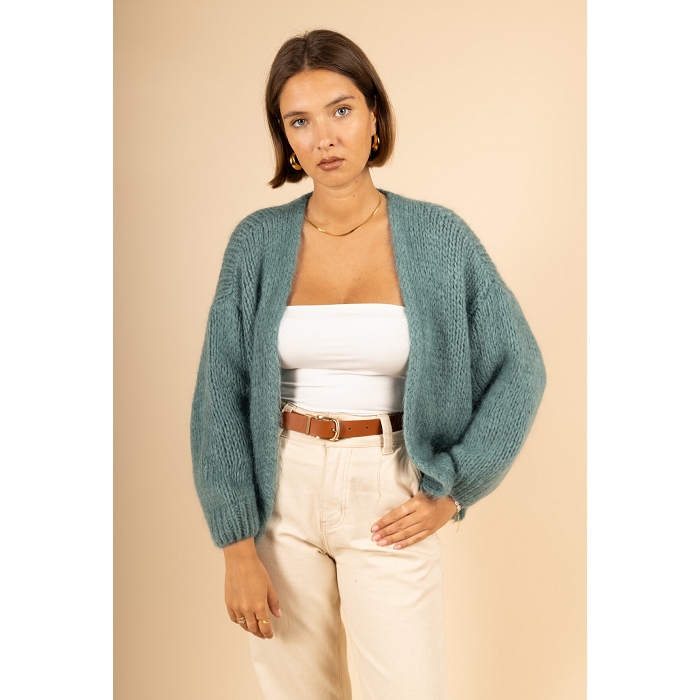 Scarpy creation gilet bernadette oversize mohair bleu4688113_2