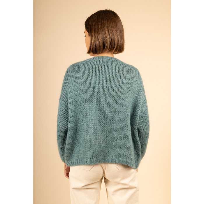 Scarpy creation gilet bernadette oversize mohair bleu4688113_6