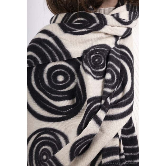 Scarpy creation my foulard imprime geometrique yl noir4696801_2