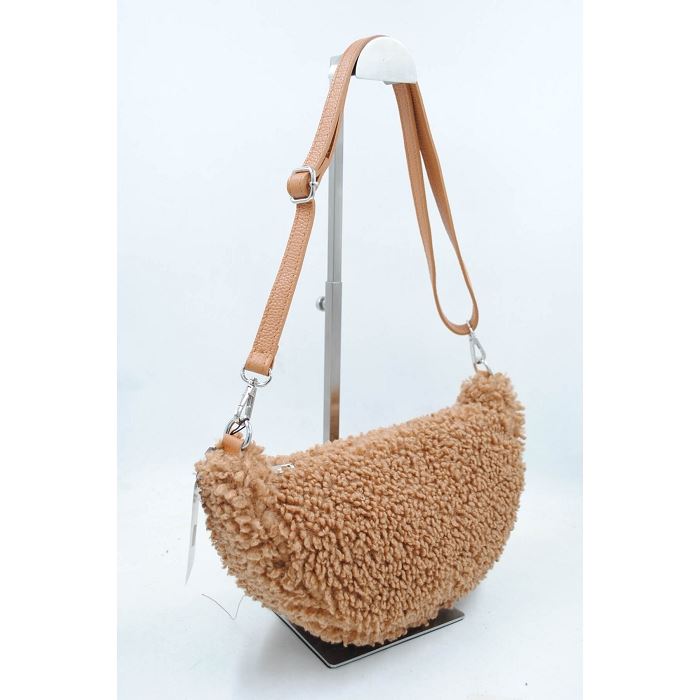 Scarpy creation sac en cuir effet mouton marron4697702_4