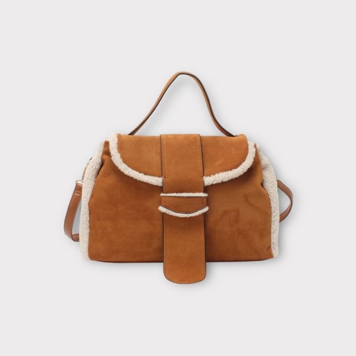 Scarpy creation my sac bandouliere mouton yl marron