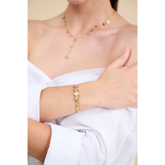 Scarpy creation bracelet jonc trefle or4701901_2