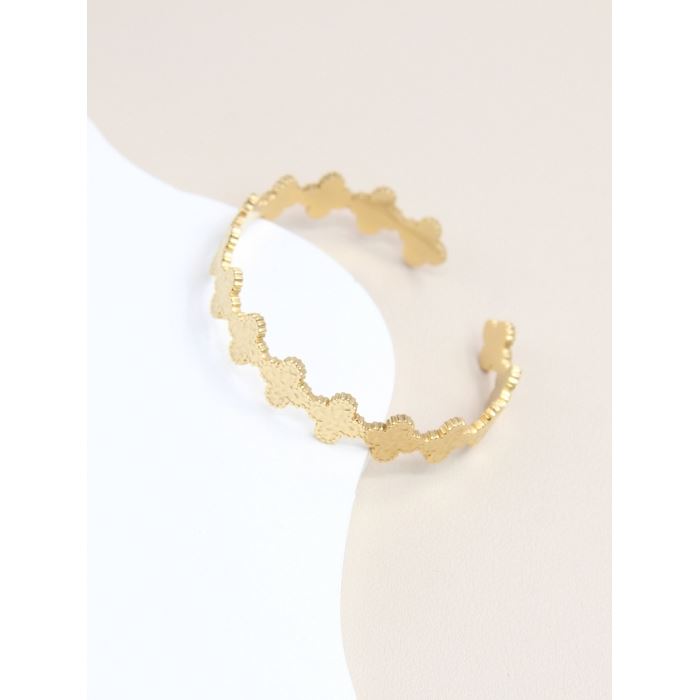 Scarpy creation bracelet jonc trefle or4701901_6