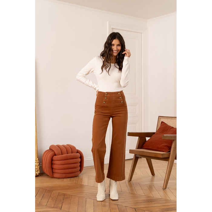 Scarpy creation jeans wide naturel