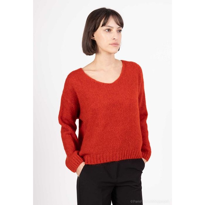 Scarpy creation sensie pull mohair laine rouge4717714_2