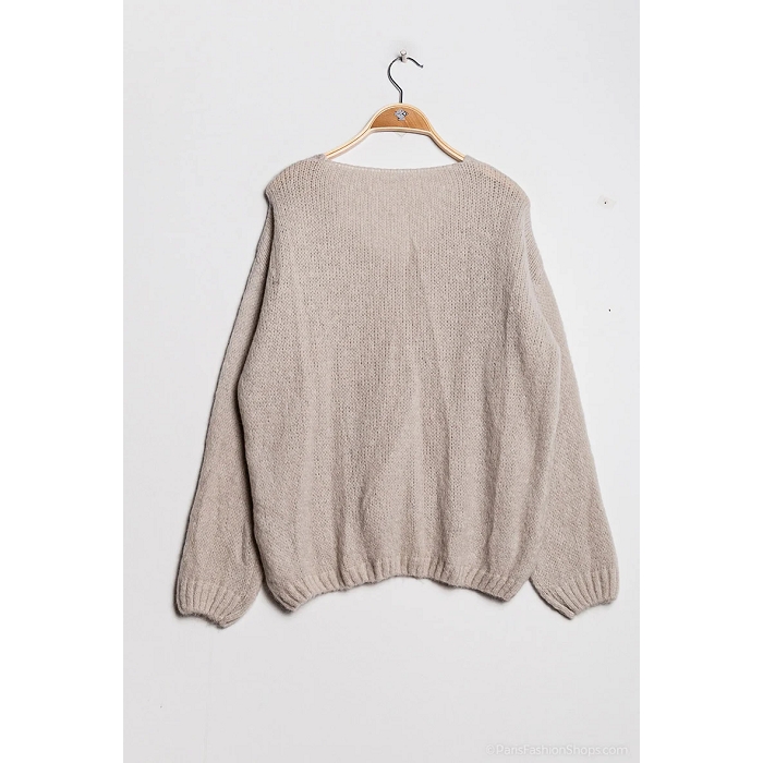 Scarpy creation sensie pull mohair laine beige