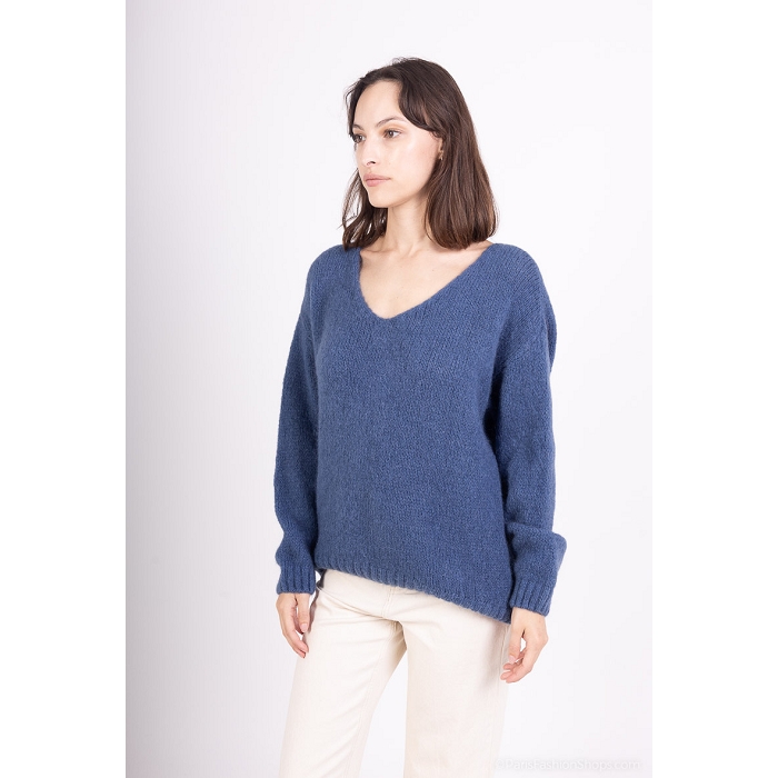 Scarpy creation sensie pull mohair laine bleu4717719_2