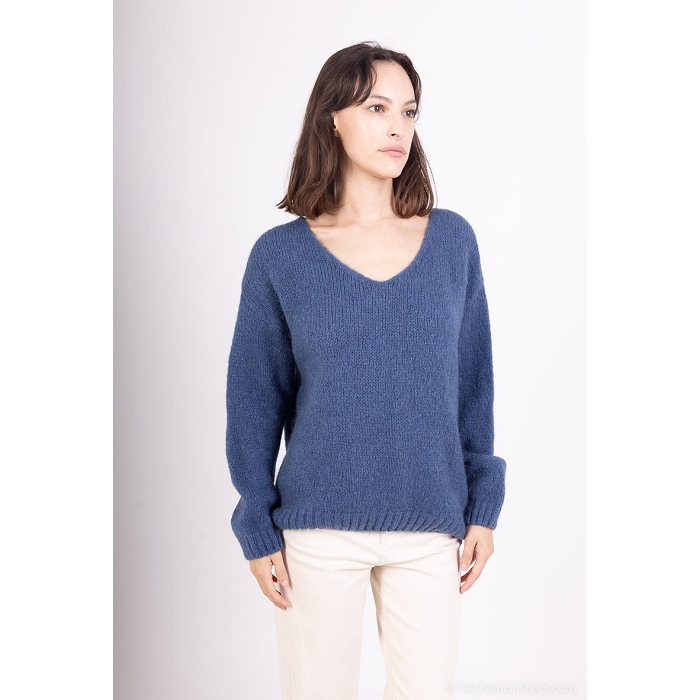 Scarpy creation sensie pull mohair laine bleu4717719_3